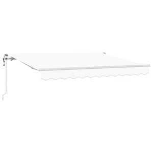 vidaXL Auvent Rétractable Blanc 250x200 cm 250 x 200 cm 2 5 x 2 m