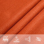 vidaXL Voile d'ombrage 160 g/m² rectangulaire orange 6x8 m PEHD