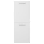vidaXL Armoire de salle de bain Blanc 30x30x80 cm Bois d’ingénierie