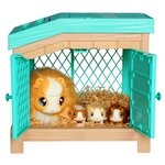 Moose Toys 26410 - Little Live Pets Mama Surprise Maman-cochon d'Inde avec cage et 3 bébés surprise