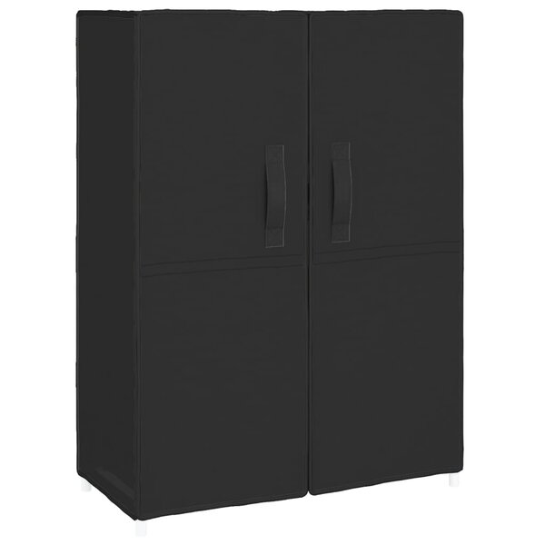 vidaXL Armoire à chaussures Noir 60x28x90 cm Tissu