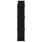 vidaXL Bibliothèque Noir 86x25 5x140 cm Bois d’ingénierie