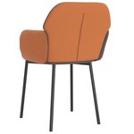 vidaXL Chaises à manger lot de 2 gris clair tissu et similicuir