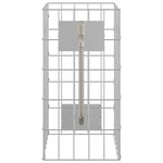 vidaXL Colonne gabion Argent 25 x 25 x 50 cm Acier inoxydable