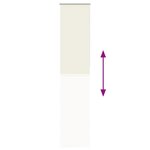 vidaXL Store enrouleur occultant blanc cassé 40x210 cm largeur tissu