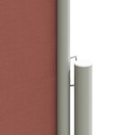vidaXL Auvent latéral rétractable Marron 140x1200 cm