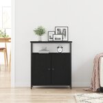 Armoire murale vidaXL Chêne noir 69 5x34x90 cm Bois reconstitué