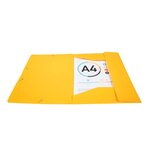 Chemise A4 3RAB+ELAST PP 24X32 JAUNE EXACOMPTA