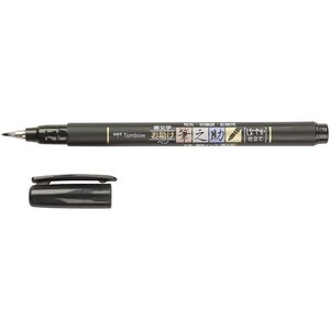 Feutre brush Fudenosuke pointe souple noir x 6 TOMBOW