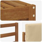 vidaXL Ensembles de canapés avec coussin 9 Pièces Naturel et Beige