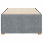 vidaXL Cadre de lit sans matelas gris clair 100x200 cm tissu