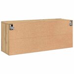 vidaXL Meuble TV mural chêne artisanal 100x30x41 cm