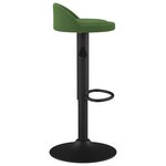 vidaXL Tabourets de bar lot de 2 vert foncé velours