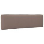 vidaXL Canapé central palette de jardin Blanc Bois de pin imprégné