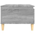 vidaXL Table basse Sonoma gris 90x50x36 5 cm Bois d'ingénierie