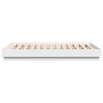 vidaXL Cadre de lit avec LED sans matelas blanc 120x190 cm