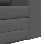 vidaXL Canapé-Lit Gris foncé 148 x 71 x 83 cm tissu