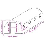 vidaXL Couverture de remplacement de serre (18 m²) 3x6x2 m Transparent