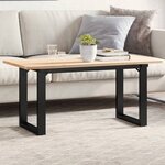 vidaXL Pieds de table basse cadre en O 90x30x43 cm fonte