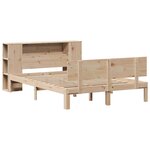 vidaXL Lit bibliothèque sans matelas 120x190 cm bois de pin massif