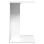vidaXL Table d'appoint Blanc 45 x 40 x 62 5 cm Bois d'ingénierie