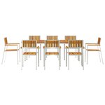 vidaXL Ensemble de salle à manger pour jardin 9 Pièces