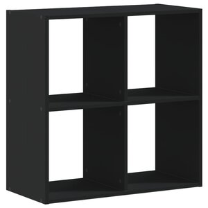 vidaXL Bibliothèque noir 68 5x32x68 5 cm bois d'ingénierie