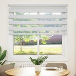 vidaXL Store zèbre blanc 140x150 cm largeur du tissu 135 9cm polyester