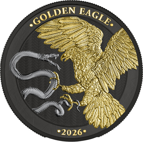 Monnaie GOLDEN EAGLE Limited Edition 1 Oz Argent 5€ Euro Malta 2026