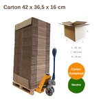 Carton 42 x 36 5 x 16 cm simple cannelure renf (x400)