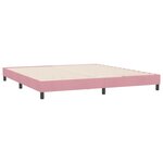 vidaXL Cadre de lit sans matelas rose 180x220 cm velours