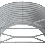 vidaXL Lit surélevé de jardin Acier enduit de poudre 249x100x68cm gris