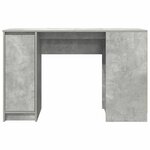 vidaXL Bureau gris béton 120x42x76 cm bois d'ingénierie