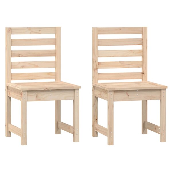 vidaXL Chaises de jardin lot de 2 50x48x91 5 cm bois massif de pin