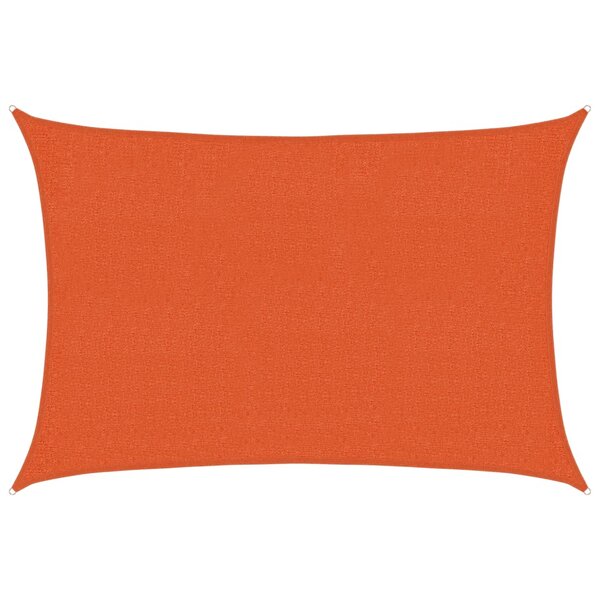 vidaXL Voile d'ombrage 160 g/m² Orange 2x2 5 m PEHD