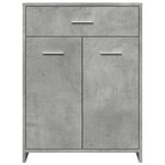 vidaXL Armoire de salle de bain Gris béton 60x33x80 cm Aggloméré