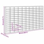 vidaXL Vitrine Murale Beige 98 x 4 5 x 55 cm Bois d'ingénierie