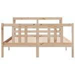 vidaXL Cadre de lit avec tête de lit sans matelas 120x200 cm