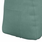 vidaXL Coussin de Dos Vert Mer 80 x 24 x 50 cm Velours
