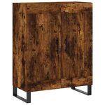vidaXL Buffet chêne fumé 69 5x34x90 cm bois d'ingénierie
