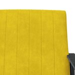 vidaXL fauteuil Jaune 59 x 75 x 78 cm Velours