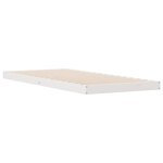 Lit de sol vidaXL Blanc 80x210 cm en bois massif de pin