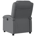 vidaXL Fauteuil inclinable gris similicuir