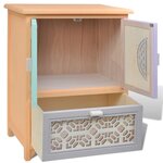 vidaXL Meuble d'appoint Multicolore 46 x 34 x 55.5 cm