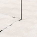 vidaXL Tapis de surface Carré HUARTE Crème 120 x 120 cm Polyester