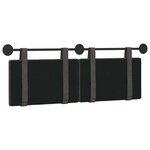 vidaXL Tête de lit suspendue Noir PU antique