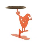 Porte-spirales d'encens - Freluche la perruche orange