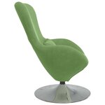 vidaXL Fauteuil œuf Vert clair 63 x 73 x 90 cm Velours