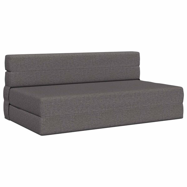 vidaXL Canapé-lit pliable Gris clair 152 x 86 5 x 60 cm Tissu
