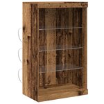 Buffet vidaXL avec lumières LED en bois ancien 60 5x37x100 cm